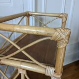 Rattan shelf