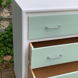 Commode pieds compas vintage 1950