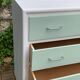 Vintage 1950s compass foot chest of drawers