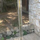 Lampadaire en plexiglass et laiton doré époque xxeme siècle