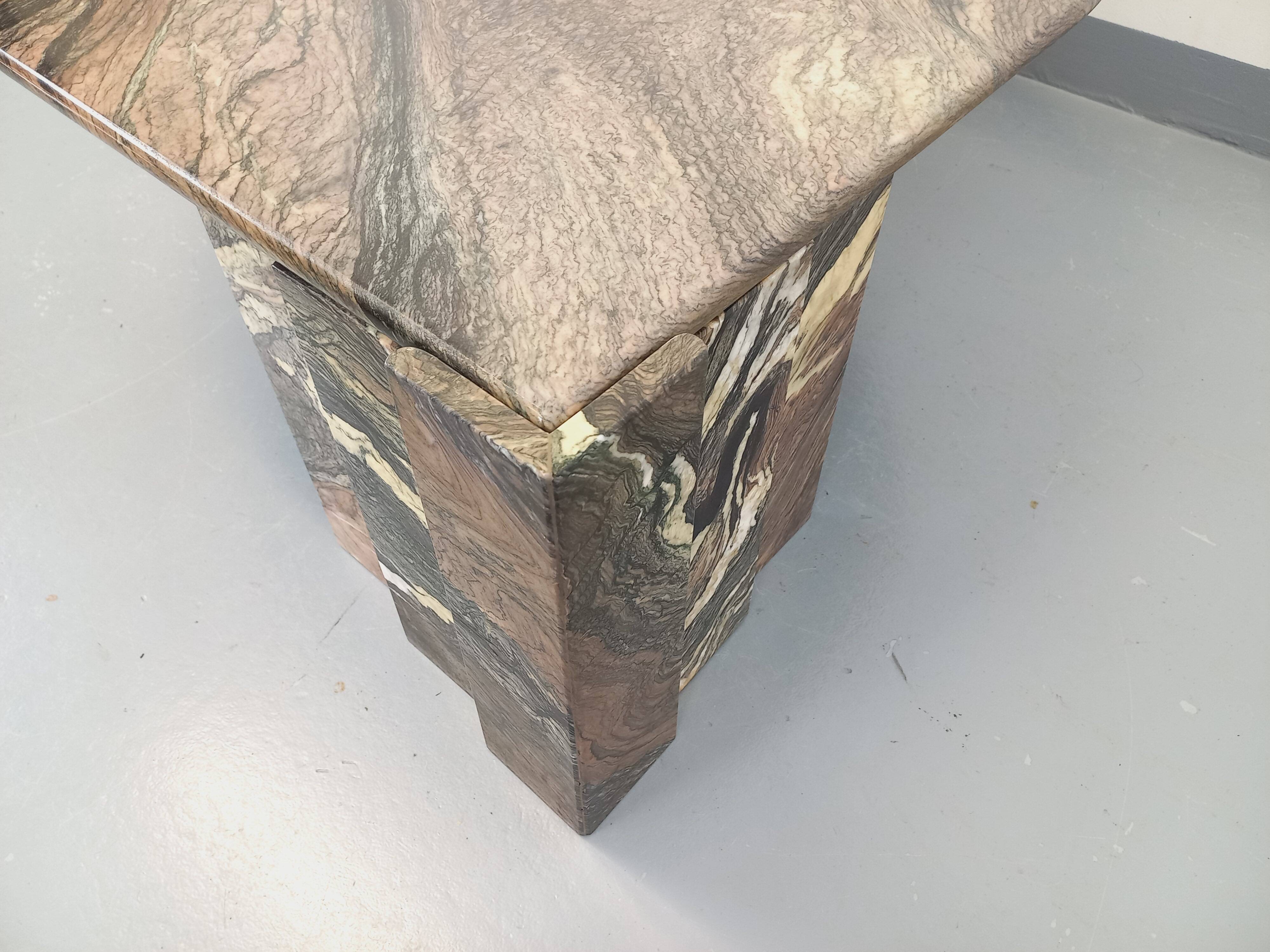 Vintage marble coffee table from the 1970s.