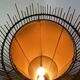 Kobe floor lamp metal and rattan 1990s Ht 170 cm