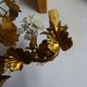 Lustre Hans Kogl feuilles dorée et émaillée 1960