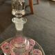 Service à liqueur en verre émaillé