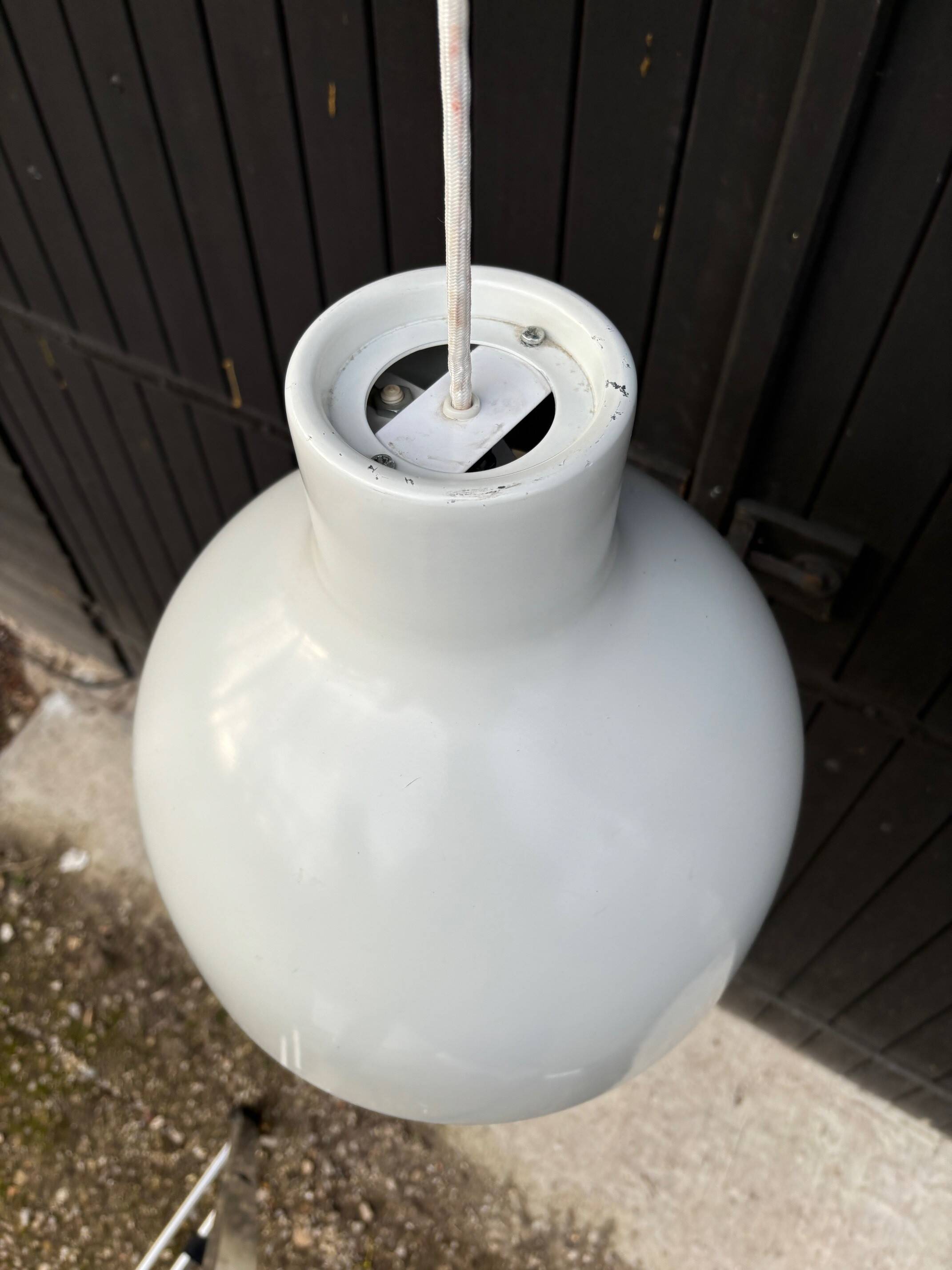 2 metal pendant lights - Sweden 70s/80s