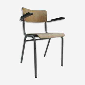 Chair with armrest bakelite school