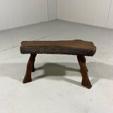 Petite table d'appoint rectangulaire brutaliste pour plantes, années 1960-70