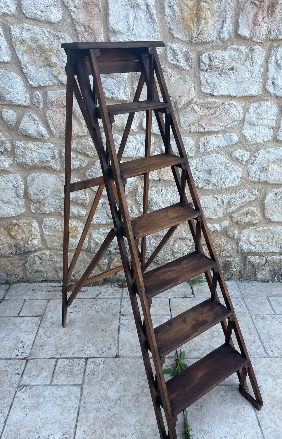 Decorative wooden ladder