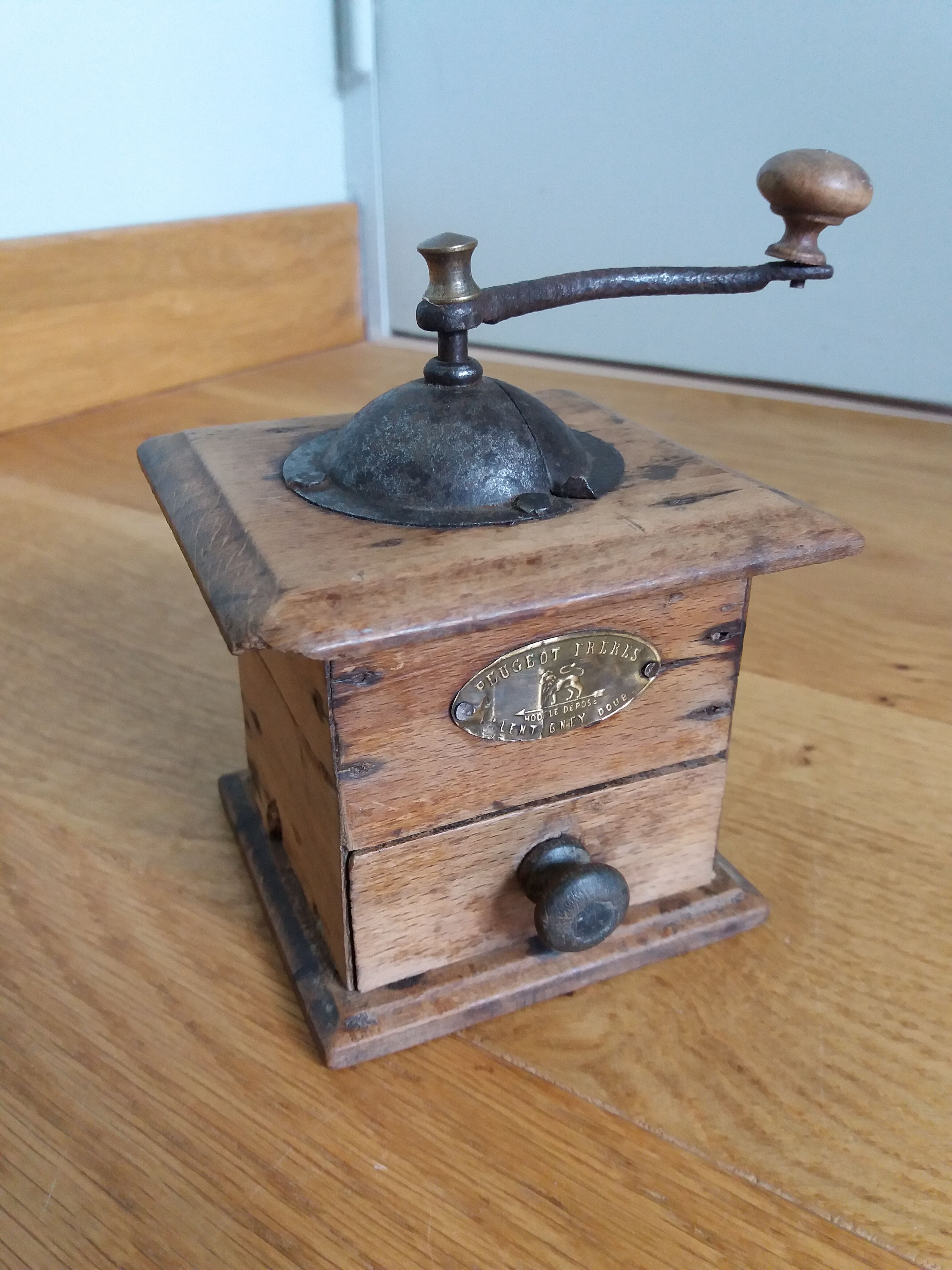 Miniature Peugeot Frères coffee grinder