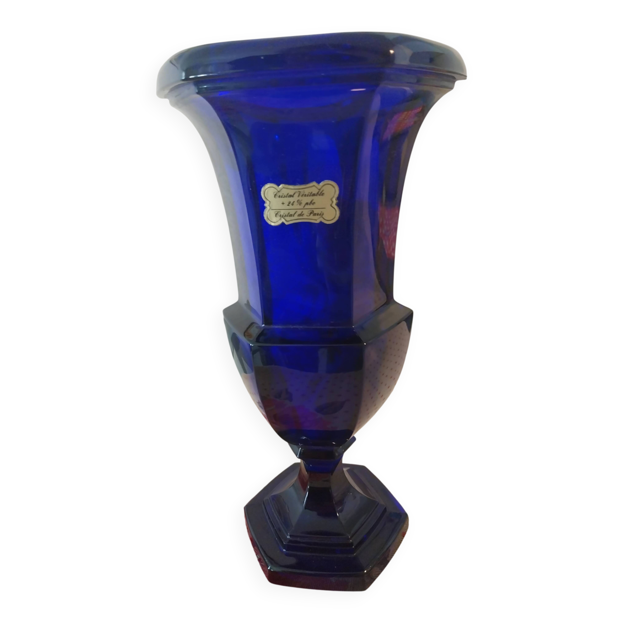 Vase en cristal de Paris style Médicis