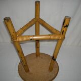 Bamboo tripod stool from the 1950s