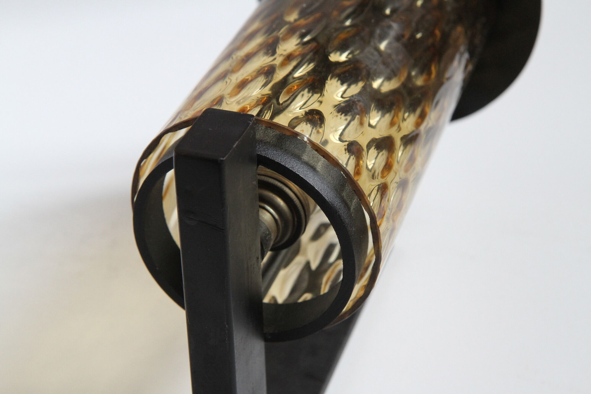 Metal and blown glass sconce from the 1950s