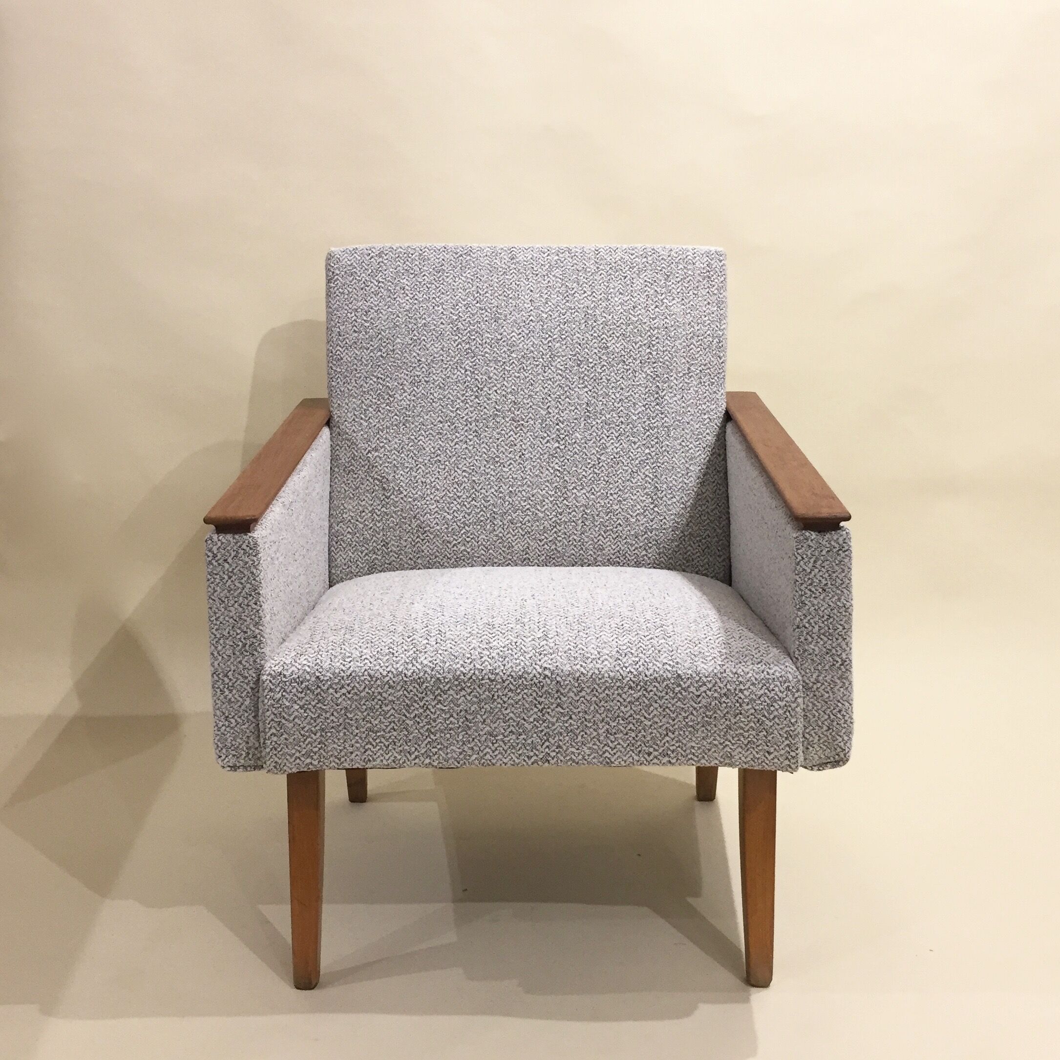 Reupholstered 60s armchair
