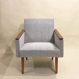 Reupholstered 60s armchair