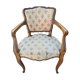 Fauteuil en bois tapisserie en l'état