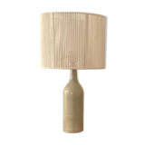 Stoneware and rope lamp