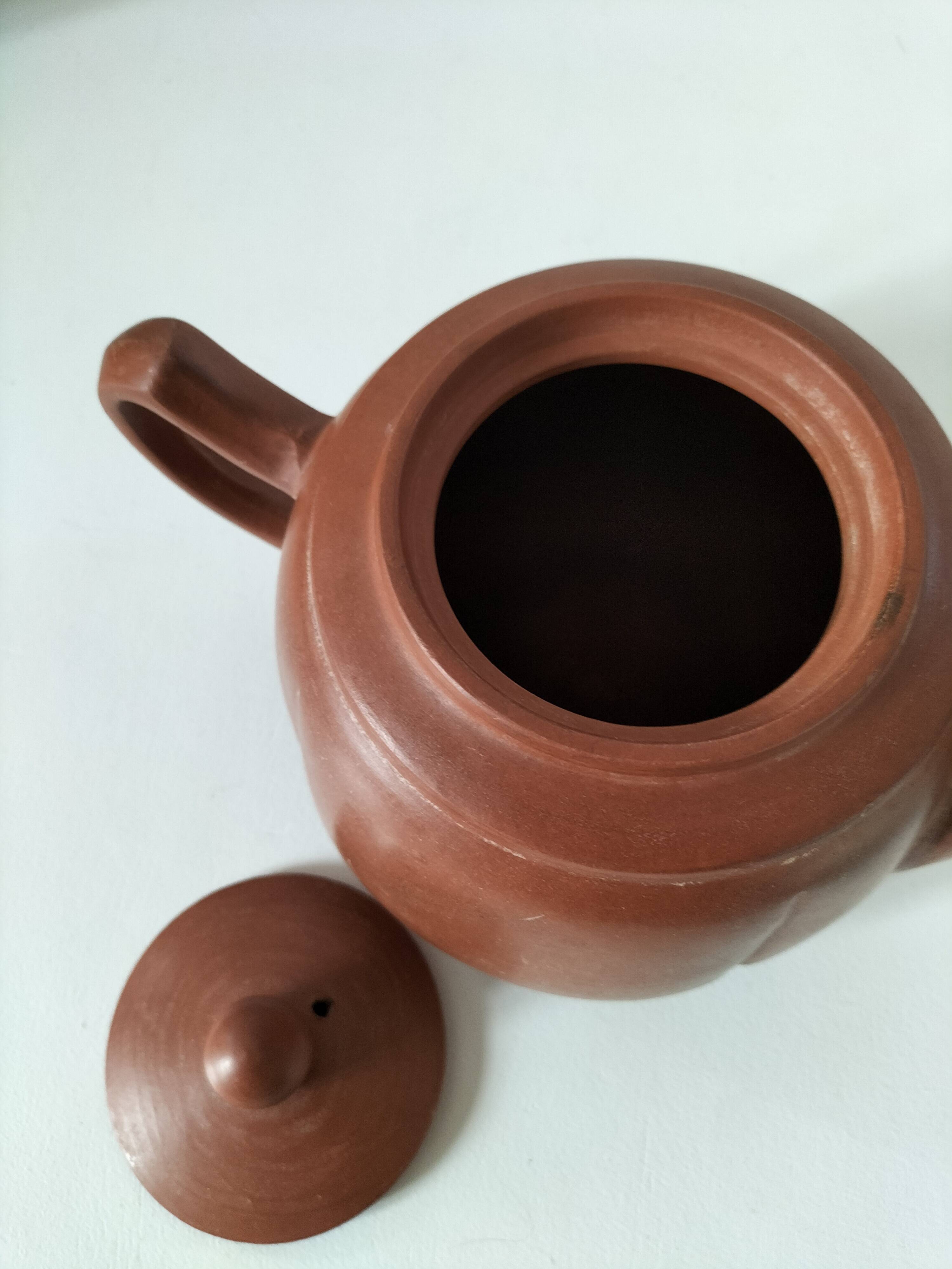 terracotta teapot