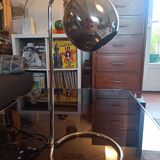 Lampe minimaliste eyeball chromé Italie space age