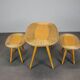 Ensemble de sièges en rotin de style mid-century par uluv, tchécoslovaquie, années 1960.