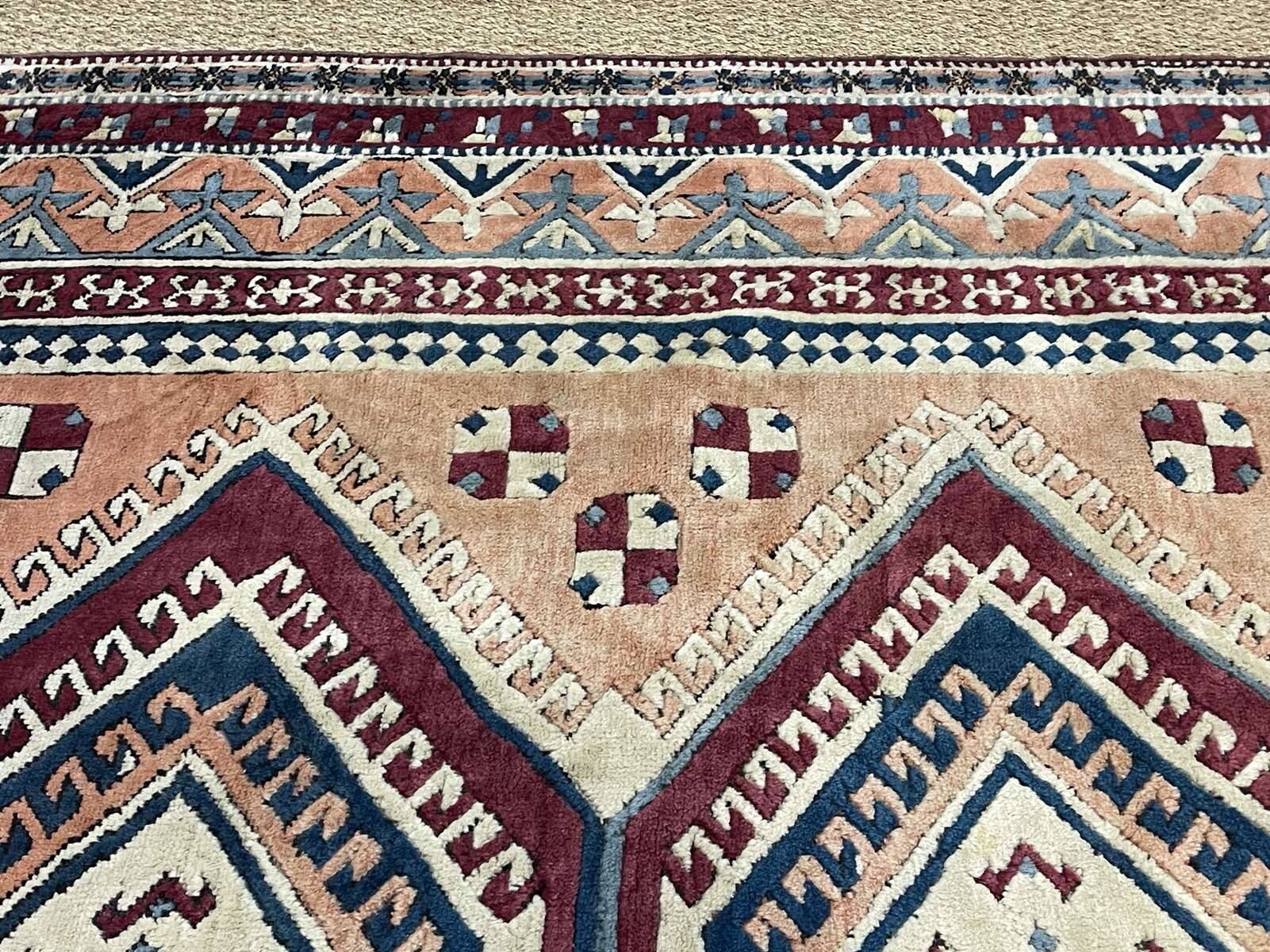 Large handmade wool Iranian carpet