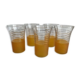 Lot de 5 verres, 1960