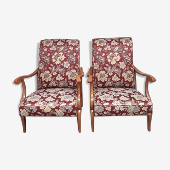 Pair of vintage 1950 armchairs