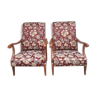 Pair of vintage 1950 armchairs