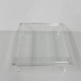 Vintage coffee table on perspex legs