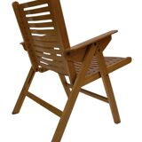 Ensemble vintage de quatre chaises pliantes Rex en contreplaqué, design Niko Kralj, 1950