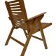 Ensemble vintage de quatre chaises pliantes Rex en contreplaqué, design Niko Kralj, 1950