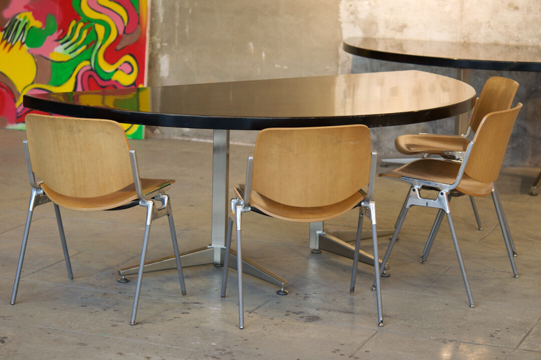 Set of four Piretti chairs for Castelli publishing house 1965'