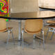 Set of four Piretti chairs for Castelli publishing house 1965'