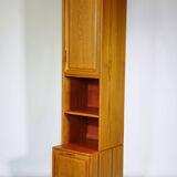 Teak module cabinet narrow Skandi Design shelf 3, 1970s