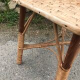 Vintage rattan coffee table