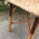Table basse vintage en rotin
