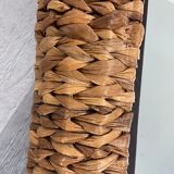 Antique woven wicker mirror 53x71cm