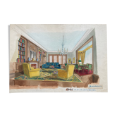 Decorative art painting interior architecture nineteenth century