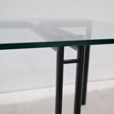 Catellan italia side table in metal and glass, 1980