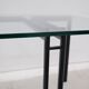 Table d’appoint de catellan italia en métal et verre, 1980