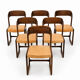 6 sled chairs by Baumann - Seats refurbished to new.