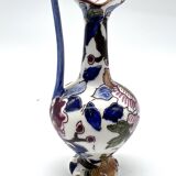 Antique Gien vase – Peony model – Hand-painted earthenware – 13.5 cm