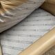2/3-seater sofa in genuine beige leather by Roche Bobois. Very good condition, great comfort.