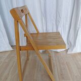 Vintage Trieste Folding Wooden Chair by Aldo Jacober, 1970s