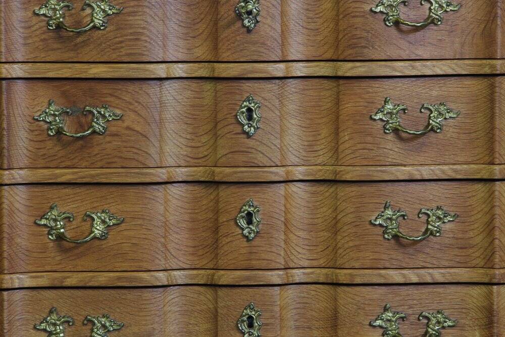 Commode vintage danoise de style brutaliste en chêne clair, dans le style de Henning Kjærnulf, années 1960