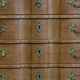 Commode vintage danoise de style brutaliste en chêne clair, dans le style de Henning Kjærnulf, années 1960