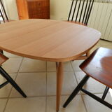 Scandinavian table adjustable and retractable Smørrebrød