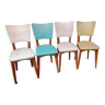 Série de 4 chaises vintage luterma