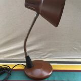 Office lamp workshop metal brown - flexible arms chrome 70vintage