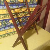 Scandinavian wooden folding magazine rack