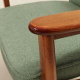 Pair de fauteuil le vert menthe l'année 1970